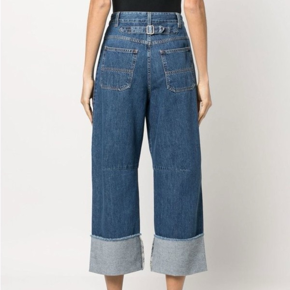 Closed Wide-Leg Cropped Jeans in Mid Blue - Picture 12 of 13
